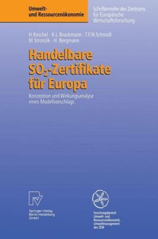 Cover of Handelbare SO2-Zertifikate für Europa