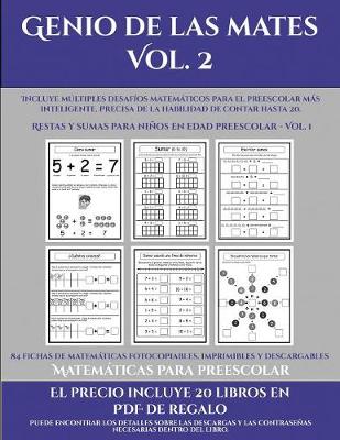 Cover of Matemáticas para preescolar (Genio de las mates Vol. 2)