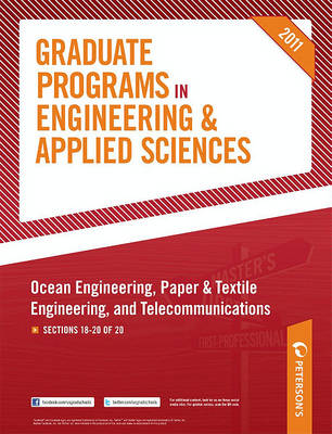 Book cover for Peterson's Graduate Programs in Management of Engineering & Technology, Materials Sciences & Engineering, and Mechanical Engineering & Mechanics 2011