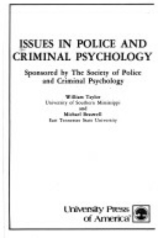 Cover of Issues in Police and Criminal Psychology