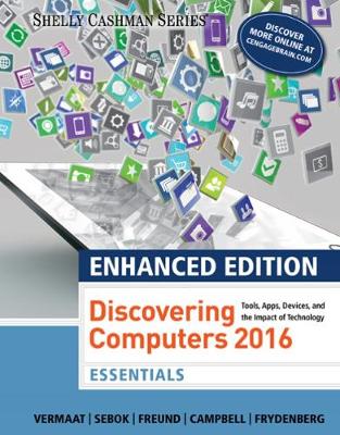 Book cover for Enhanced Discovering Computers �2017, Essentials