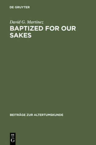 Cover of Baptized for Our Sakes CB