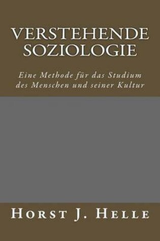 Cover of Verstehende Soziologie