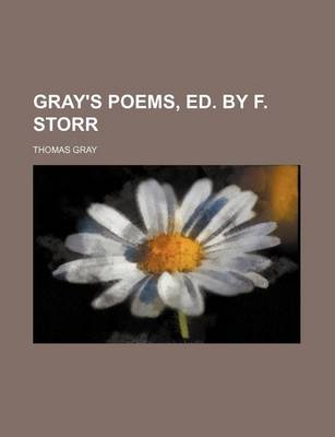 Book cover for Gray's Poems, Ed. by F. Storr