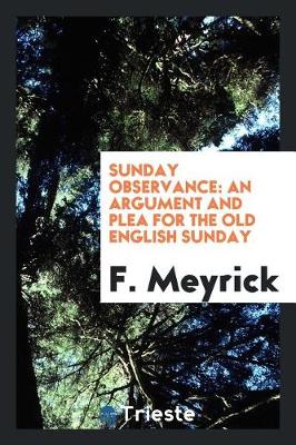 Book cover for Sunday Observance