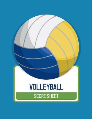 Book cover for Volleyball Score Sheet