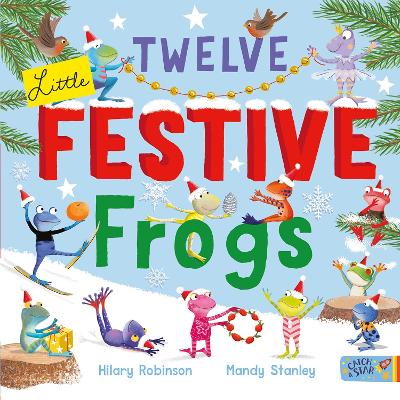 Book cover for Twelve Little Festive Frogs