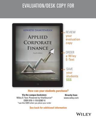 Book cover for Applied Corporate Finance, Fourth Edition Evaluation Copy