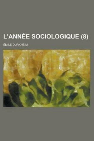 Cover of L'Annee Sociologique (8)