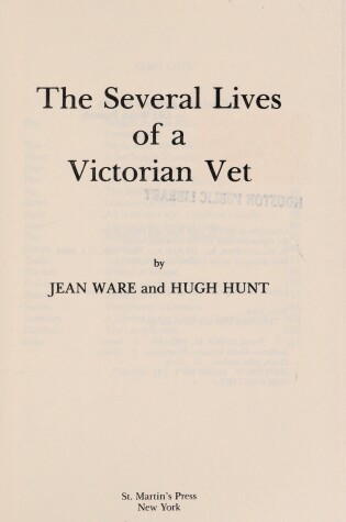 Cover of The Several Lives of a Victorian Vet