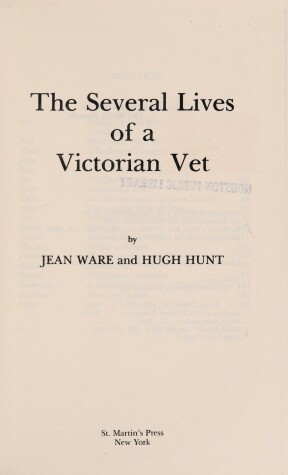 Book cover for The Several Lives of a Victorian Vet