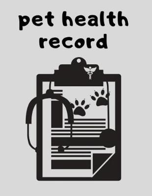 Book cover for Pet Health Record