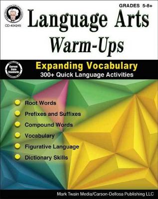 Book cover for Language Arts Warm-Ups, Grades 5 - 12