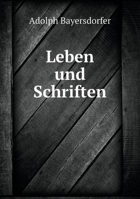 Book cover for Leben und Schriften