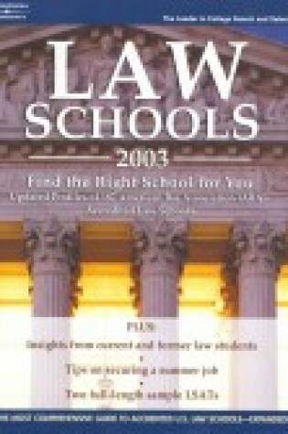 Cover of Law Schools 2003