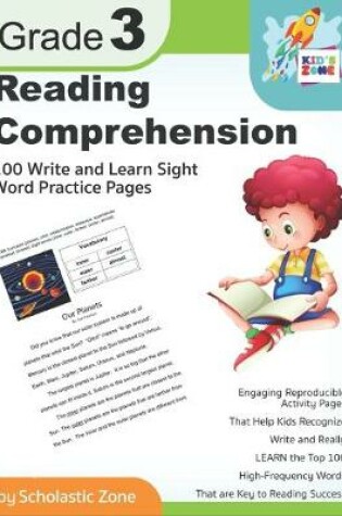 Cover of Reading Comprehension Grade 3, 100 Write-and-Learn Sight Word Practice Pages