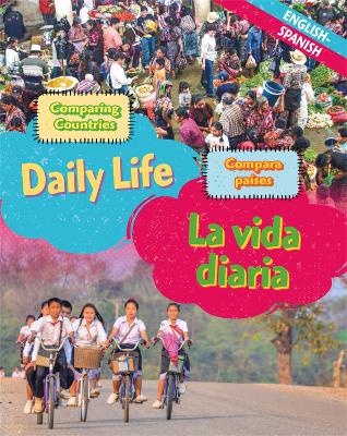 Book cover for Dual Language Learners: Comparing Countries: Daily Life (English/Spanish)