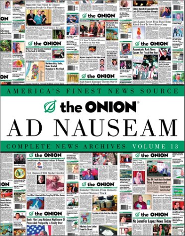 Book cover for The Onion Ad Nauseam