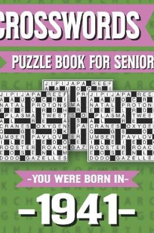 Cover of Crossword Puzzle Book For Seniors