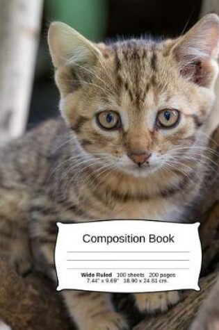 Cover of Cat Composition Notebook, Wide Ruled