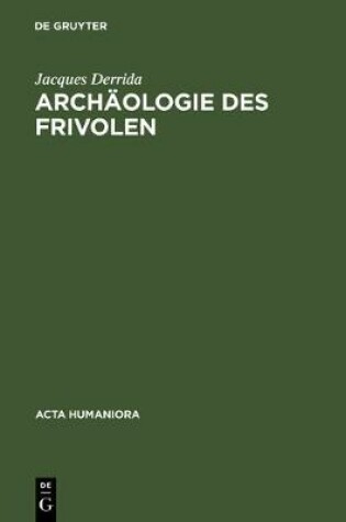 Cover of Archaologie Des Frivolen