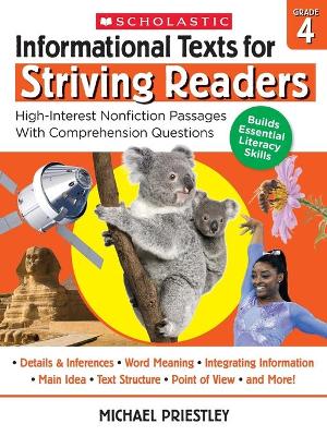 Book cover for Informational Texts for Striving Readers: Grade 4