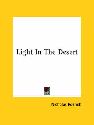 Book cover for Light in the Desert