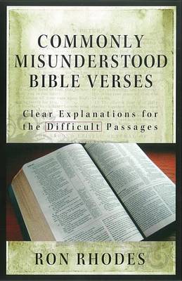 Book cover for Commonly Misunderstood Bible Verses