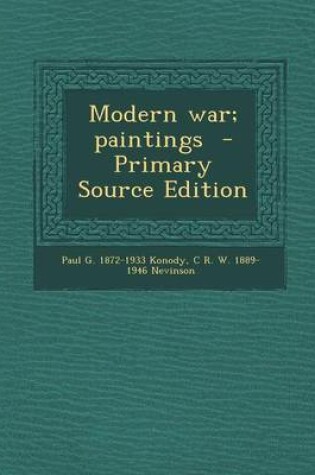 Cover of Modern War; Paintings - Primary Source Edition