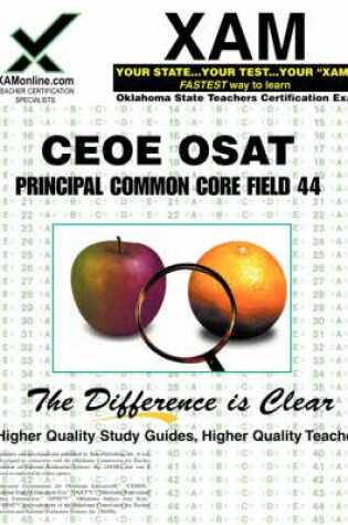 Cover of Ceoe Osat Principal Common Core Field 44 Teacher Certification Test Prep Study Guide