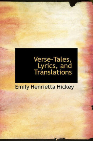 Cover of Verse-Tales, Lyrics, and Translations