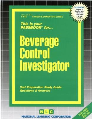 Book cover for Beverage Control Investigator