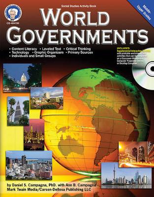 Book cover for World Governments, Grades 6 - 12