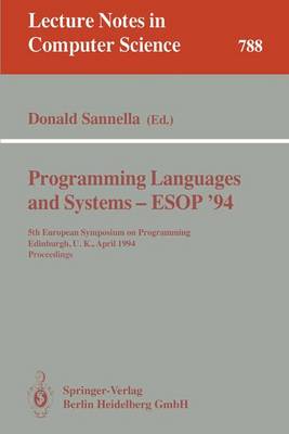 Cover of Programming Languages and Systems - ESOP '94