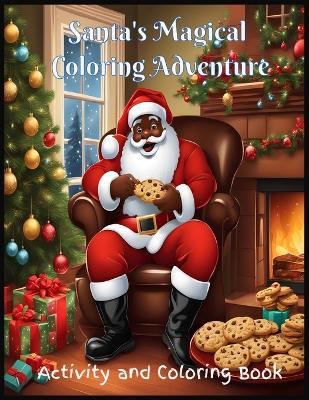 Book cover for Santa's Magical Coloring Adventure