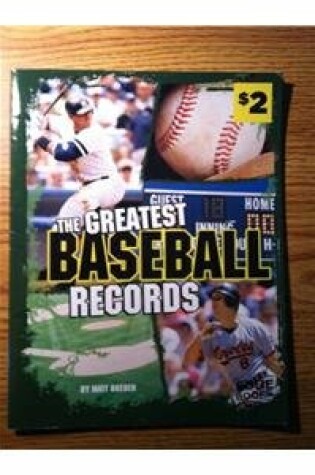 Cover of The Greatest Baseball Records [Dollar General]