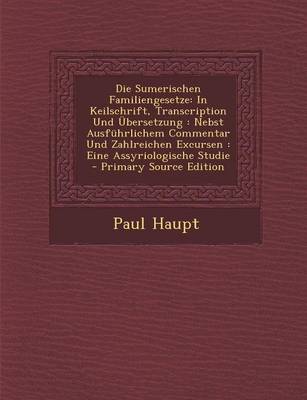 Book cover for Die Sumerischen Familiengesetze