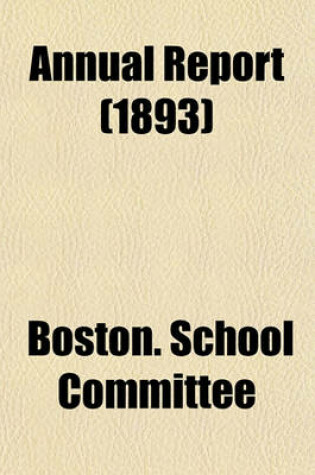 Cover of Annual Report (1893)