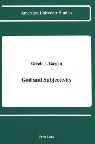 Cover of God and Subjectivity