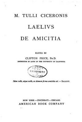 Book cover for M. Tulli Ciceronis Laelivs de amicitia