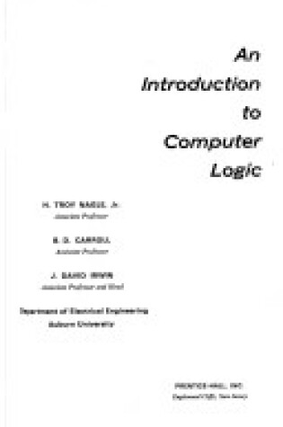 Cover of An Introduction to Computer Logic