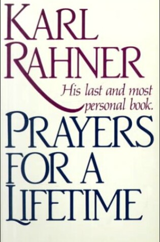 Cover of Prayers for a Lifetime