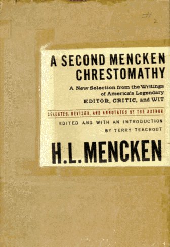 Book cover for The Second Mencken Chrestomathy