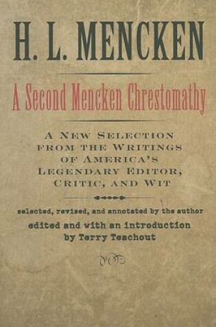 Cover of A Second Mencken Chrestomathy