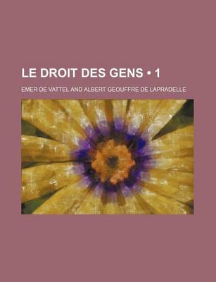 Book cover for Le Droit Des Gens (1)