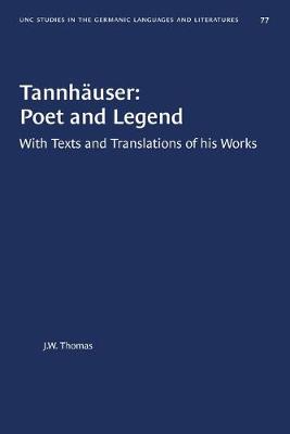 Book cover for Tannhauser: Poet and Legend