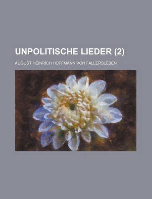 Book cover for Unpolitische Lieder (2 )