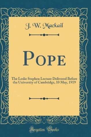 Cover of Pope