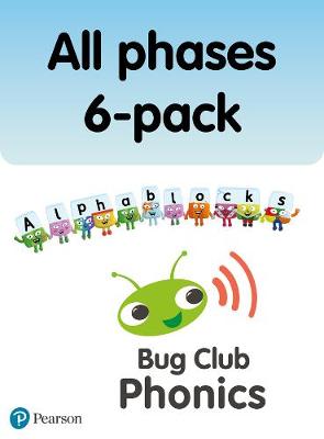 Book cover for New Phonics Bug and Alphablocks All Phases 6-pack