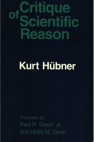 Cover of The Critique of Scientific Reason